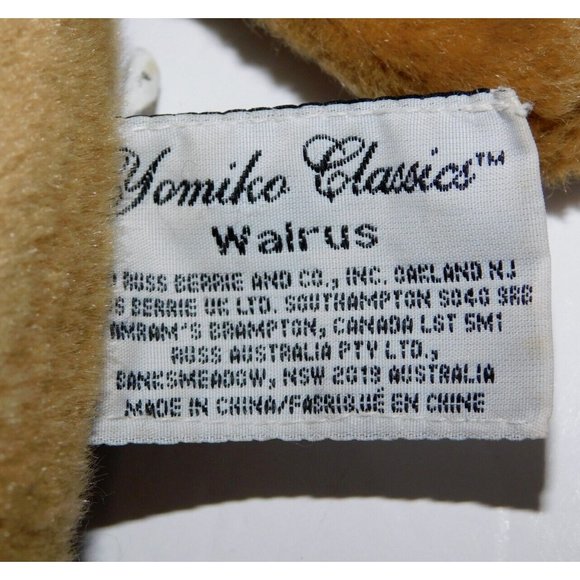 Russ Yomiko Classics 15" Plush Brown Walrus Stuffed Toy animal - Picture 4 of 8